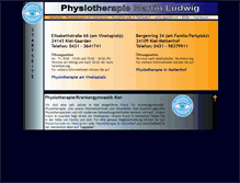 Tablet Screenshot of kiel-physiotherapie.de